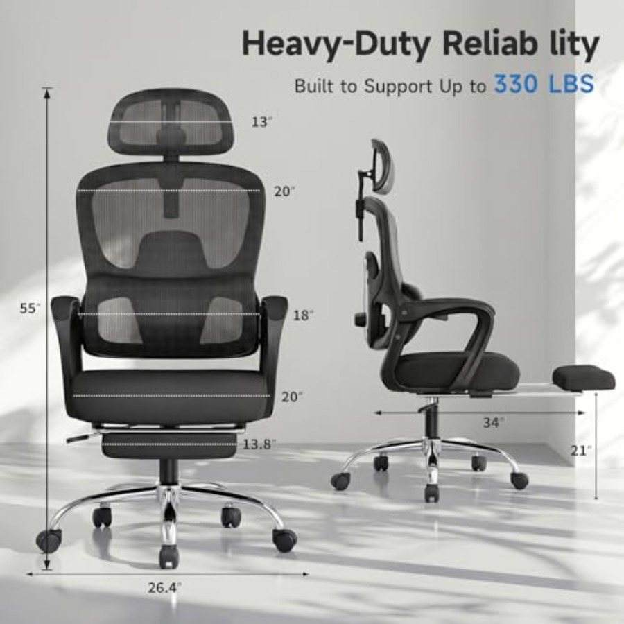 Ergonomic Office Chair with Fo - Ergonomic Office Chair ulasan dan harga