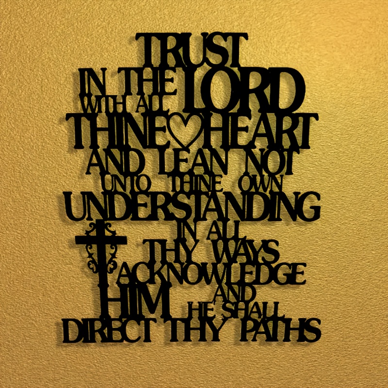 CIFBUY Metal Wall Art Trust In - Home Office Room Inspiration ulasan dan harga