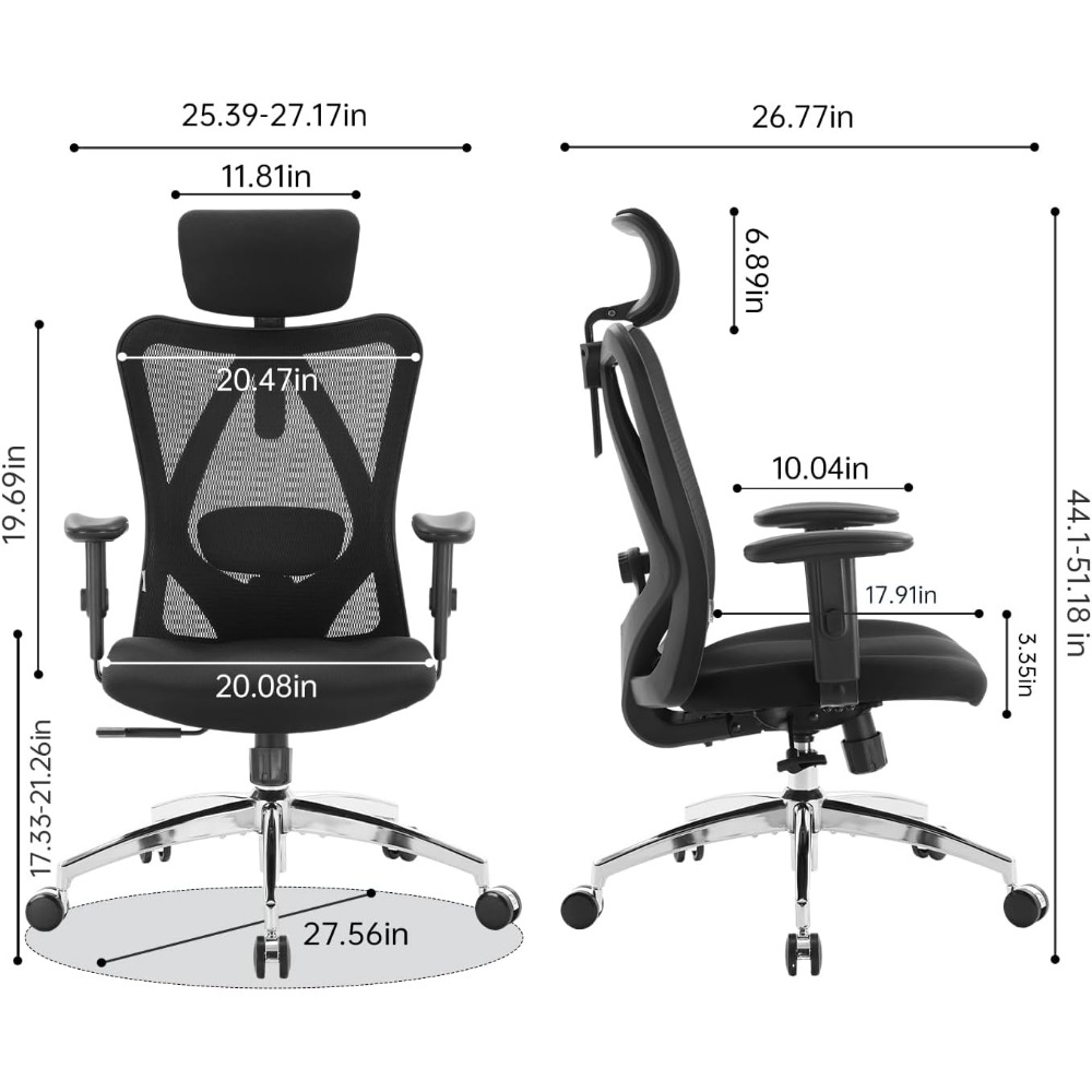 Ergonomic Mesh Desk Chair with - Ergonomic Office Chair ulasan dan harga