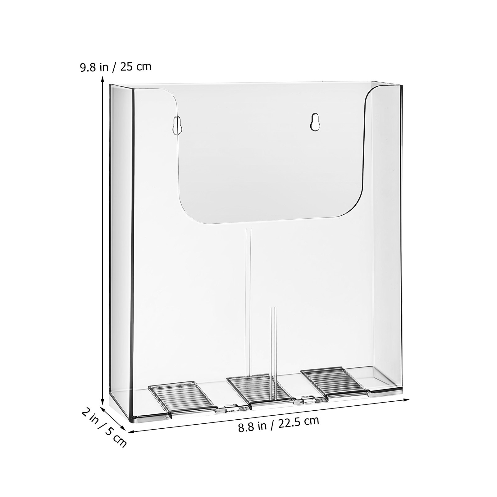 4Pcs Acrylic Wall Mounted Docu - Document Holder Stand ulasan dan harga