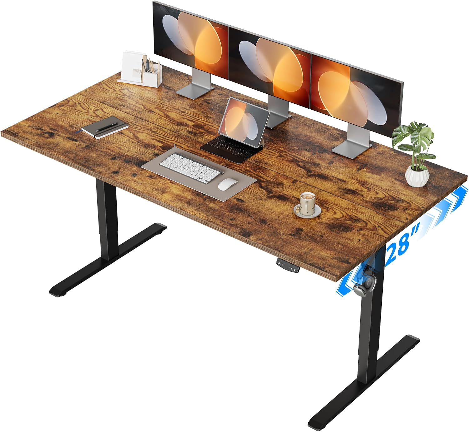 Electric Standing Desk, 55 x 2 - Home Office Work Table ulasan dan harga