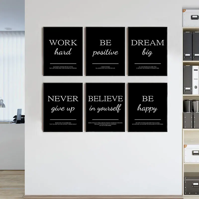 Modern Simple Inspirational Qu - Home Office Room Inspiration ulasan dan harga