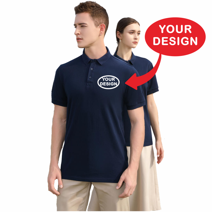 Summer Pure Cotton Polo Shirt  - Home Office Logo ulasan dan harga