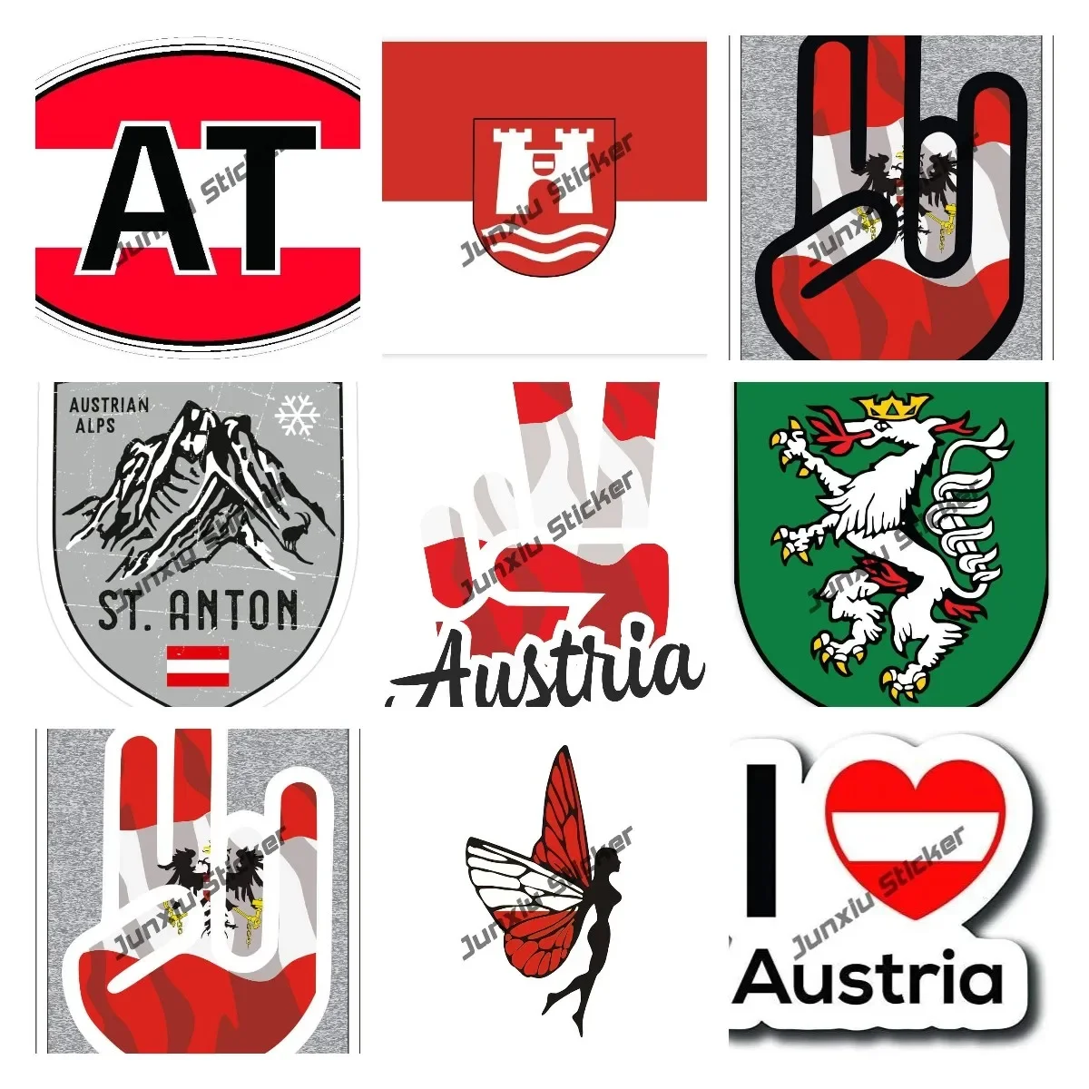 Creative Austria Flag Car Deca - Home Office Logo ulasan dan harga