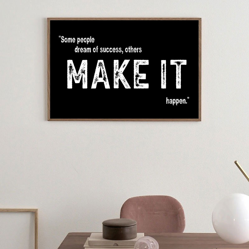 Modern Black Inspirational Can - Home Office Room Inspiration ulasan dan harga