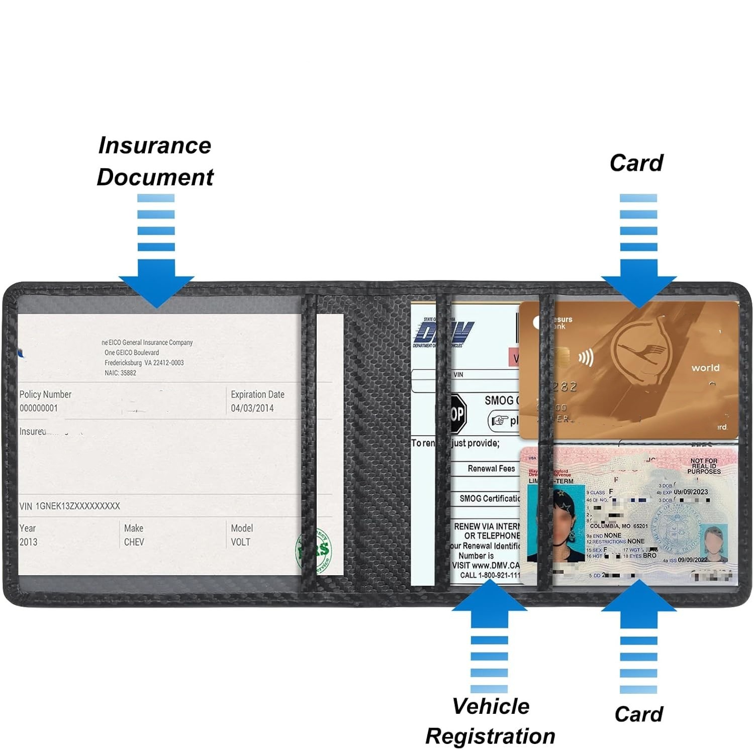 Car Registration and Insurance - Document Holder Stand ulasan dan harga