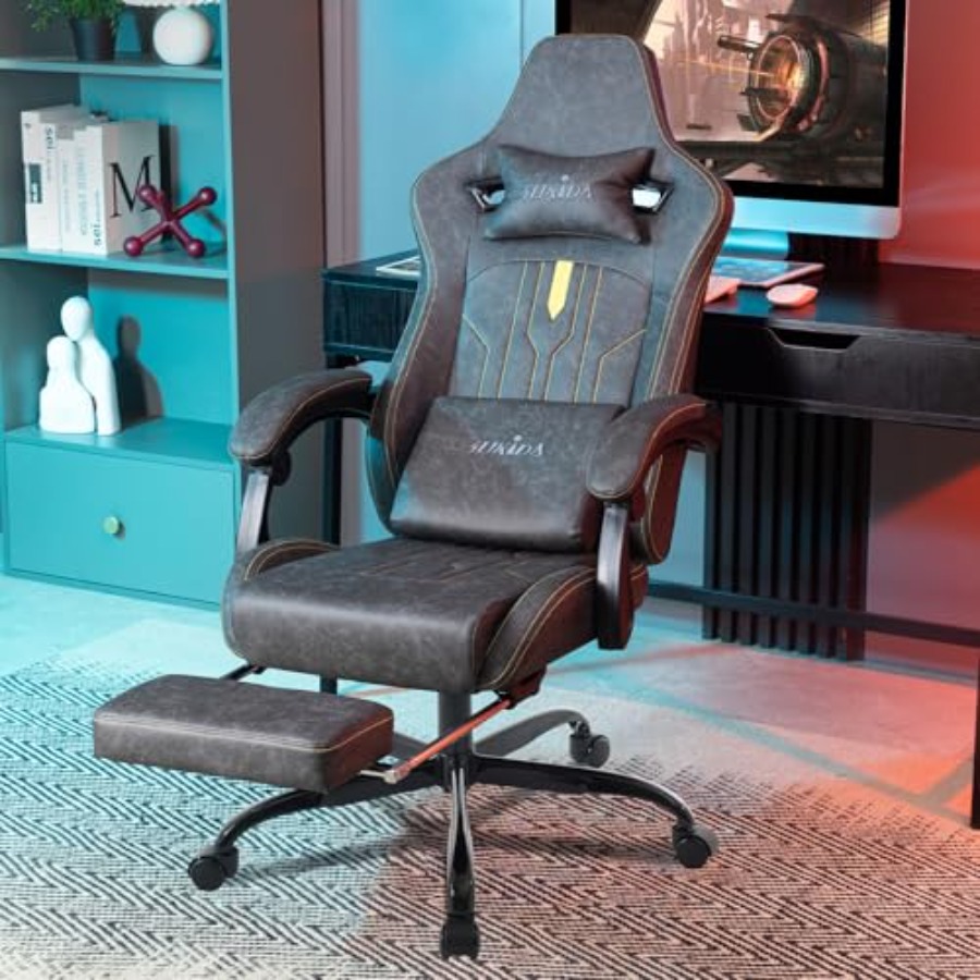 Gaming chair with footrest for - Ergonomic Office Chair ulasan dan harga
