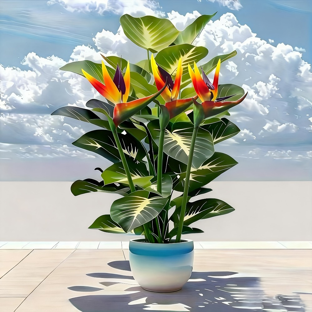 Artificial Bird of Paradise an - Home Office Layout ulasan dan harga