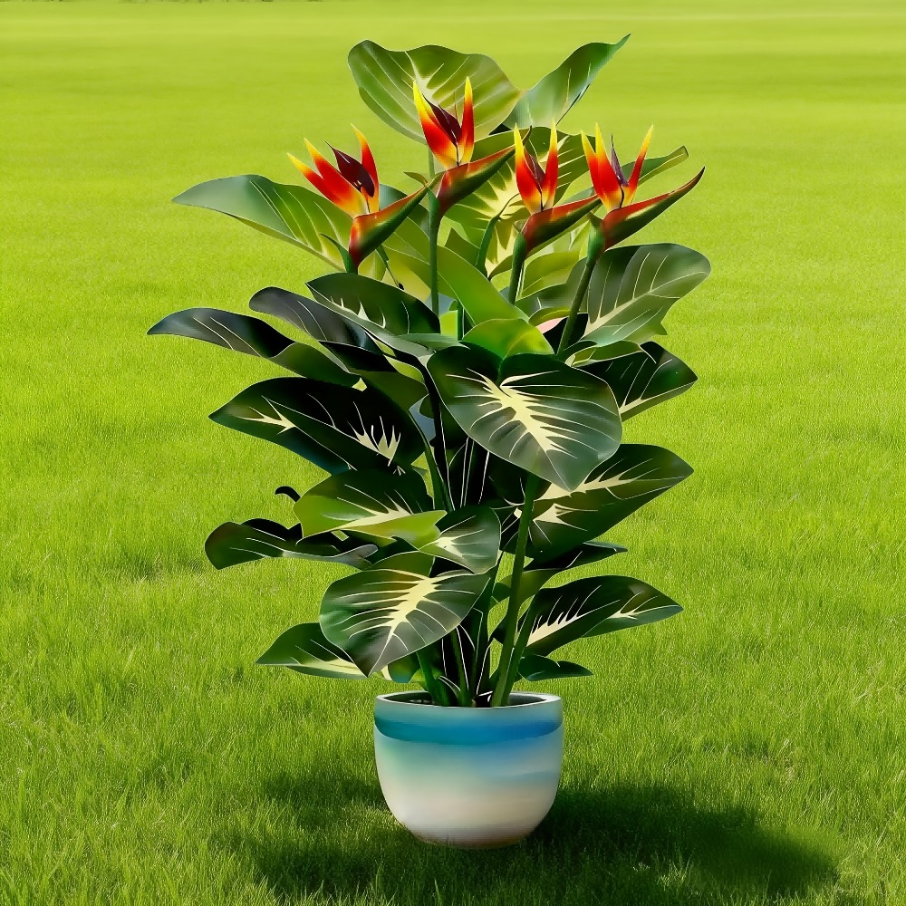 Artificial Bird of Paradise an - Home Office Layout ulasan dan harga