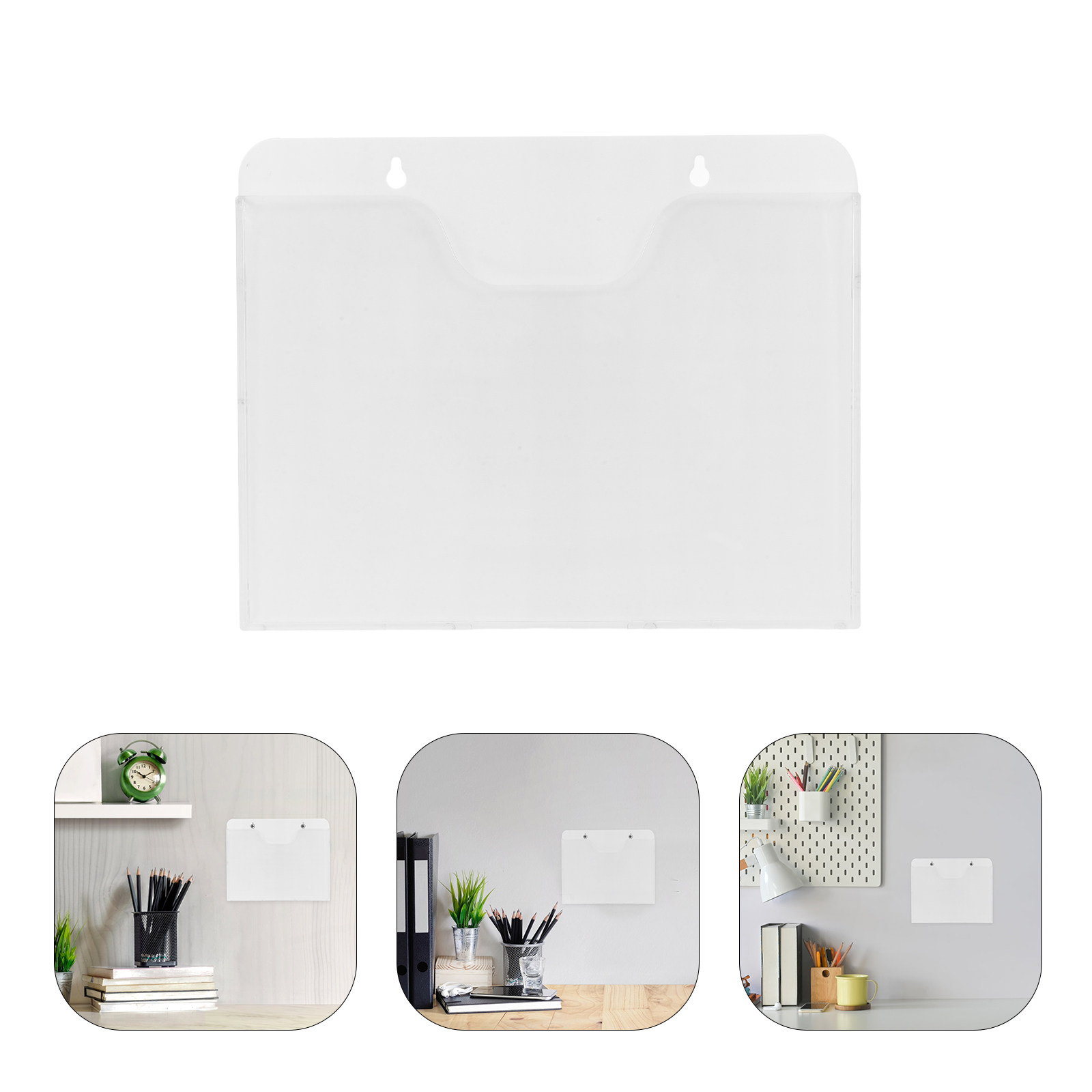 2Pcs Clear Acrylic Wall Mounte - Document Holder Stand ulasan dan harga