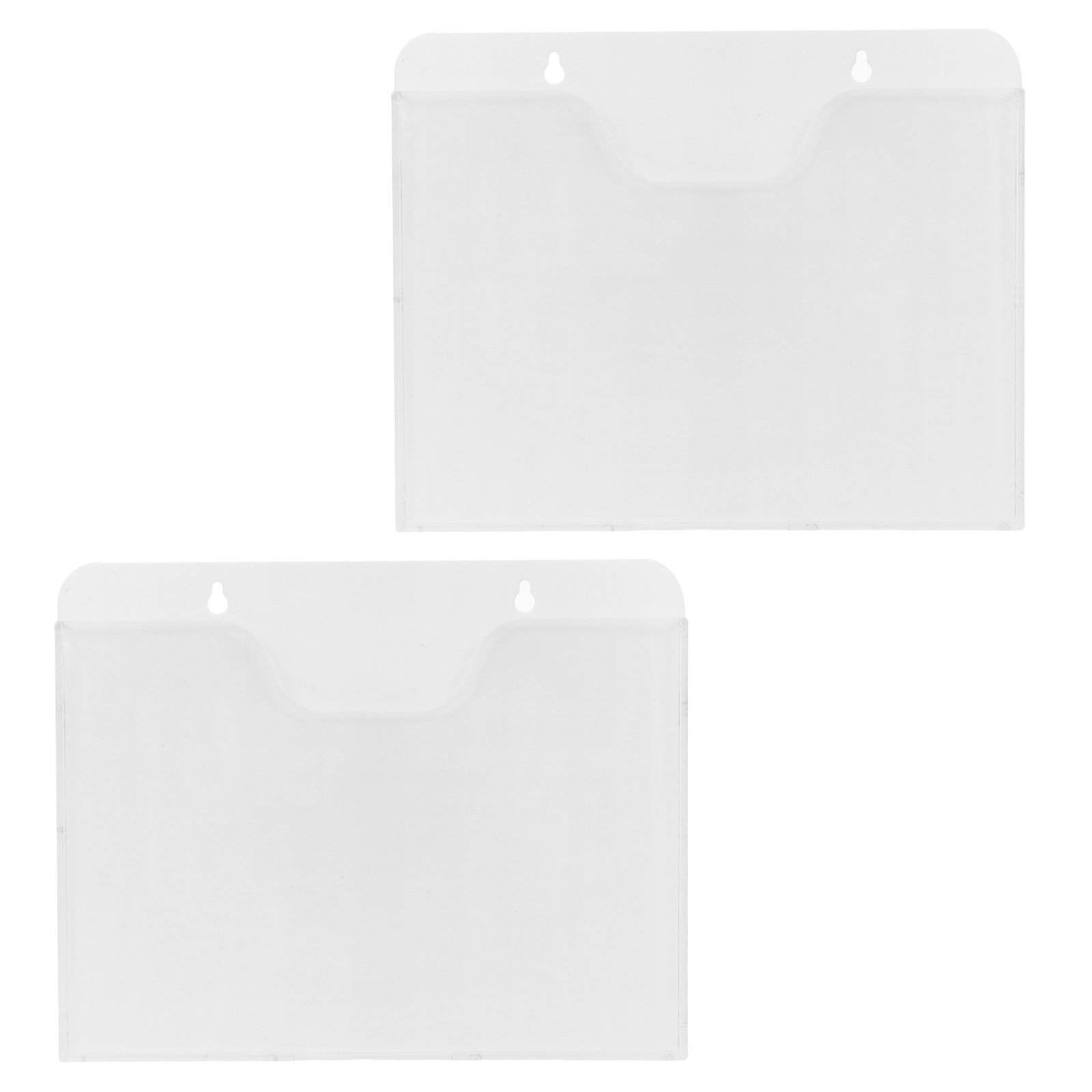 2Pcs Clear Acrylic Wall Mounte - Document Holder Stand ulasan dan harga