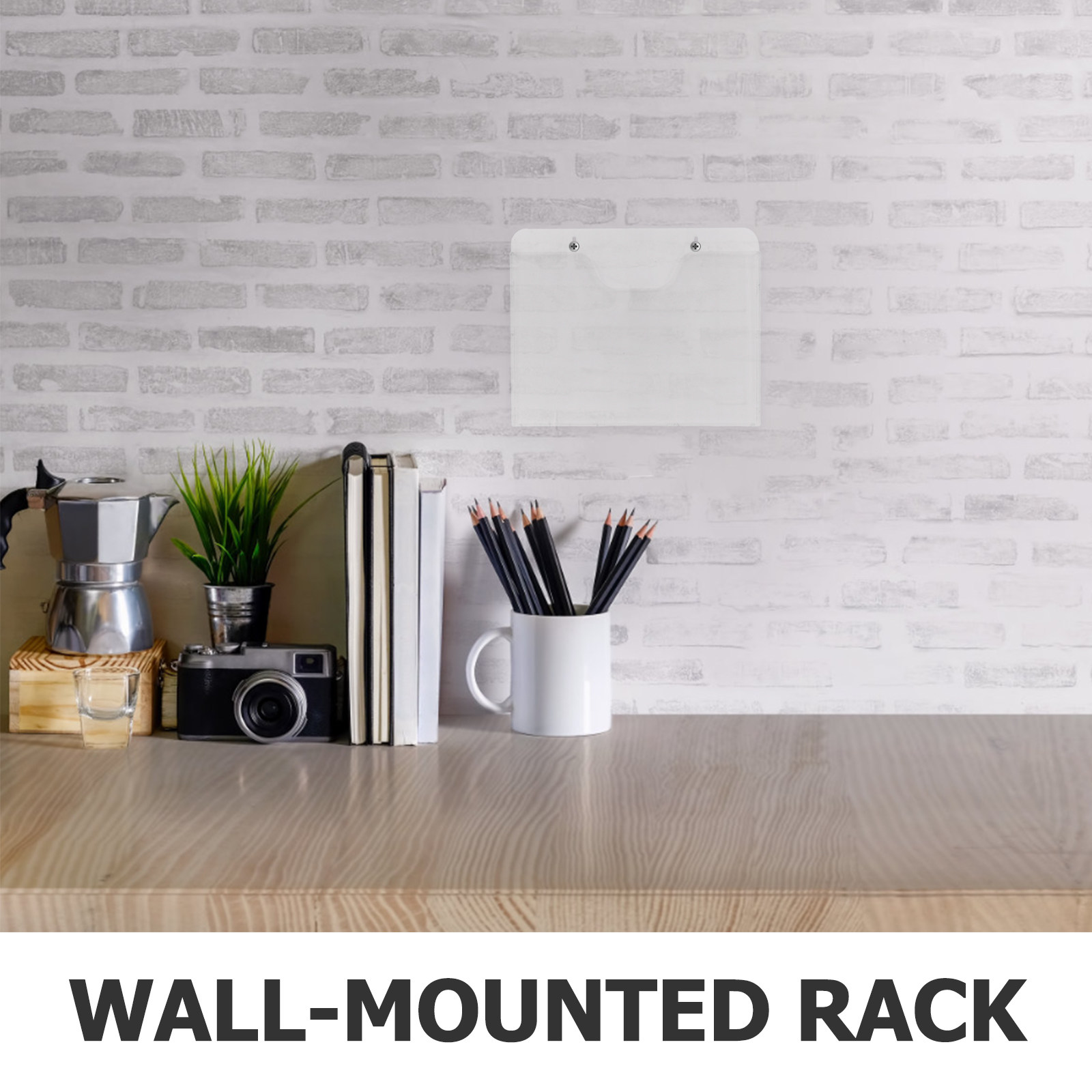 2Pcs Clear Acrylic Wall Mounte - Document Holder Stand ulasan dan harga