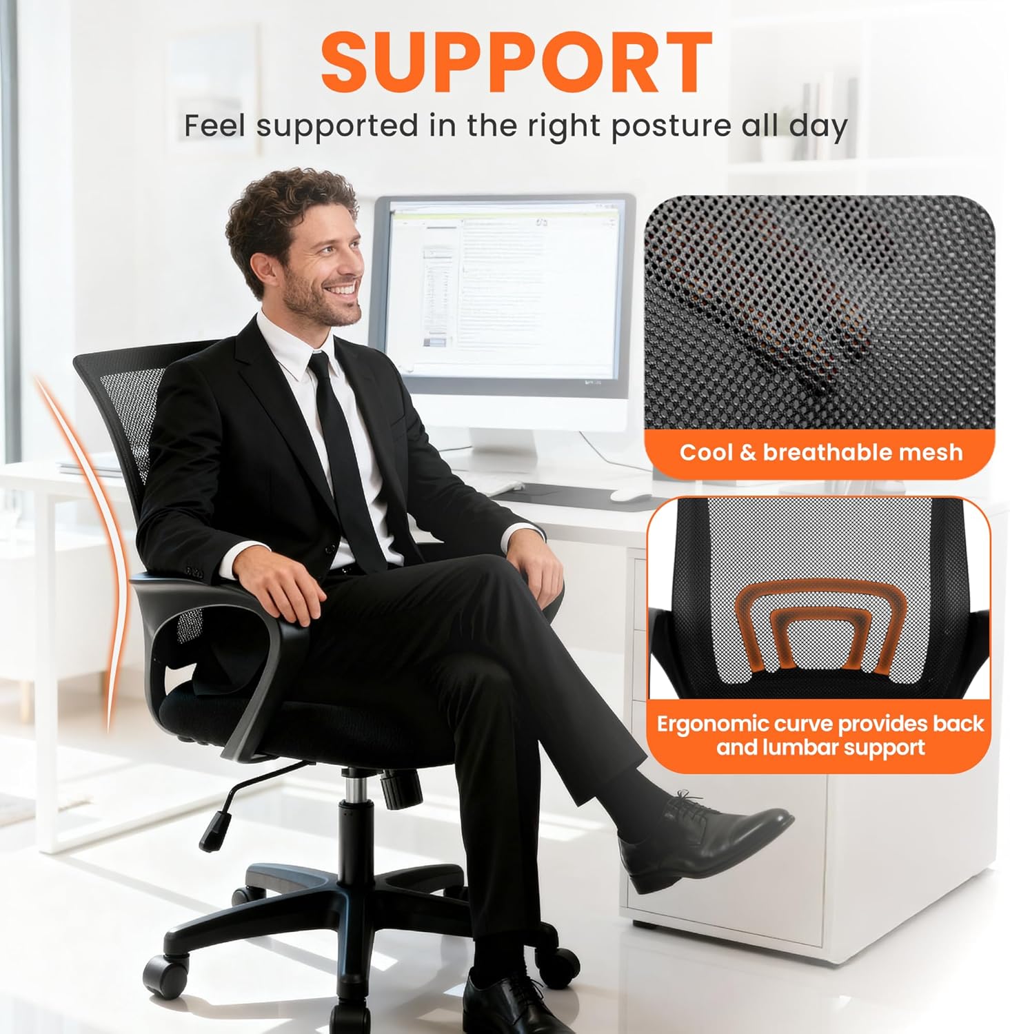 Ergonomic Mesh Office Chair wi - Ergonomic Office Chair ulasan dan harga
