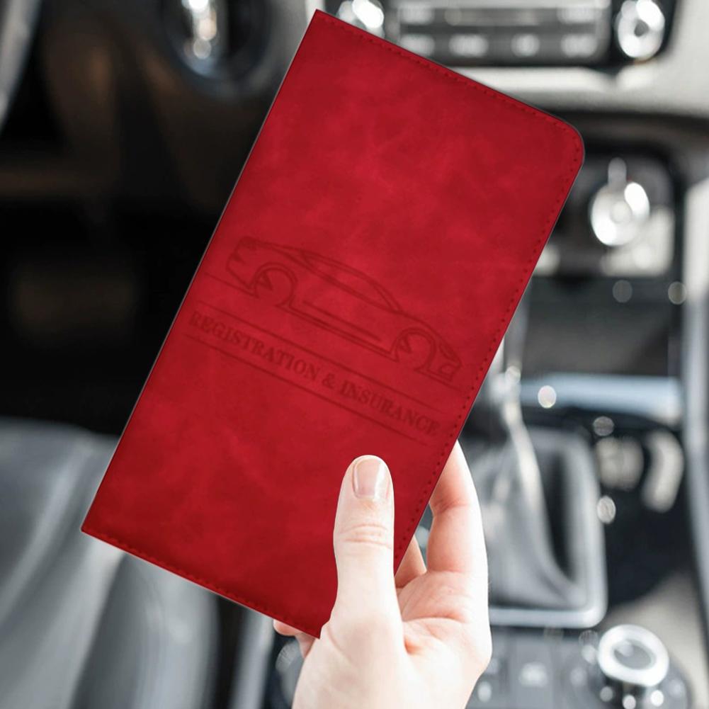 PU Leather Car Registration In - Document Holder Stand ulasan dan harga