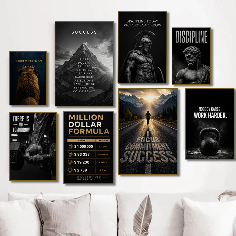Modern Fitness Success Motivat - Home Office Room Inspiration ulasan dan harga