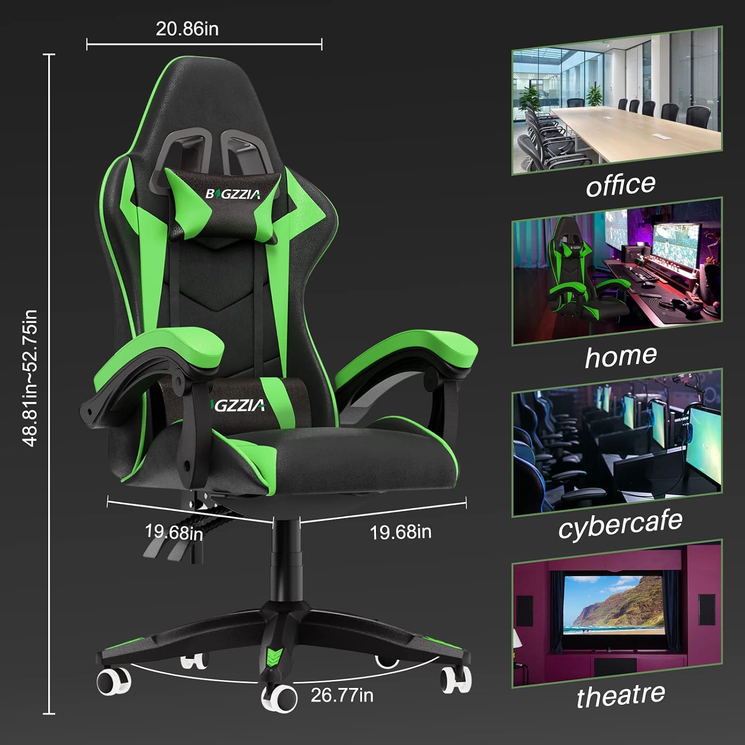 Ergonomic Gaming Chair PU Leat - Ergonomic Office Chair ulasan dan harga