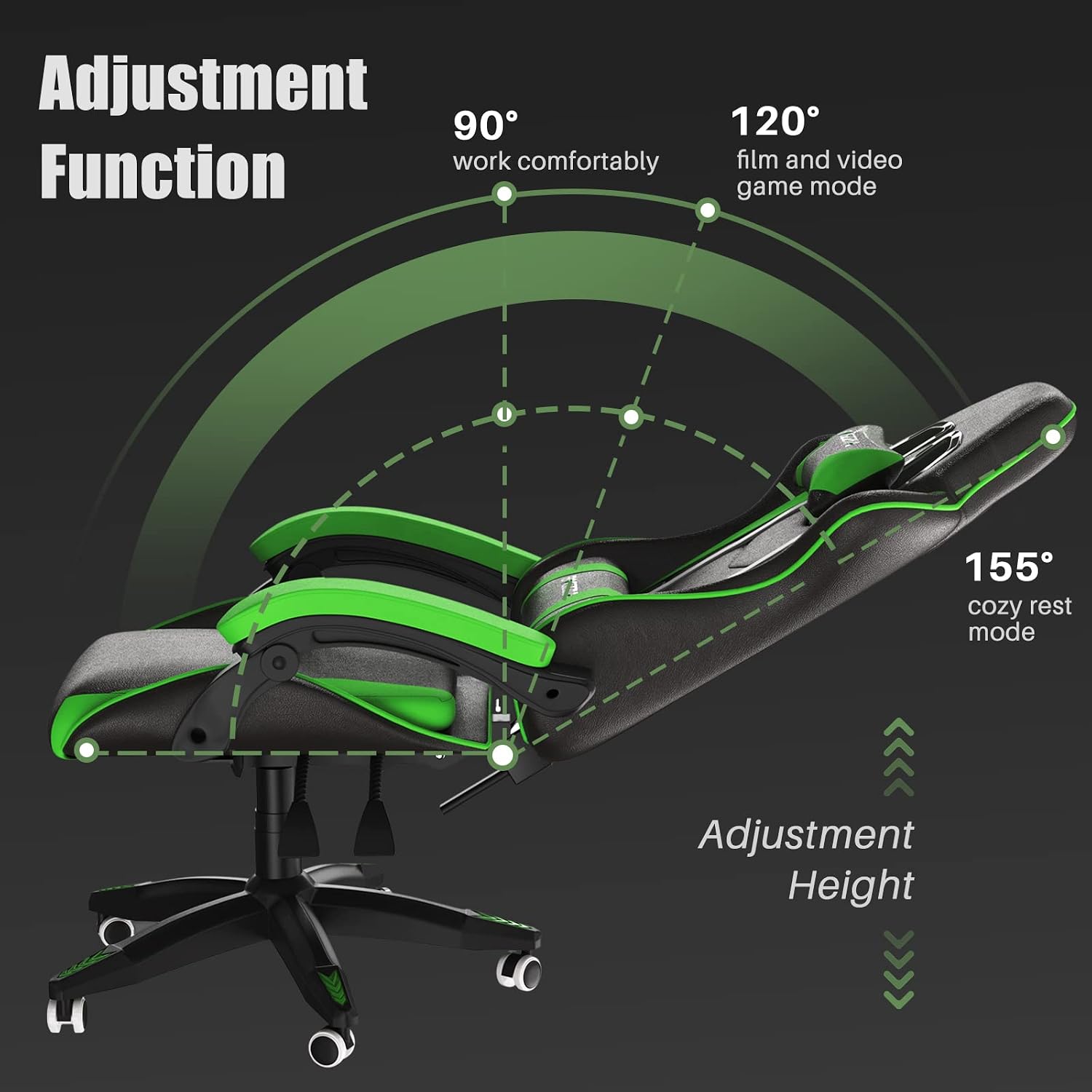 Ergonomic Gaming Chair PU Leat - Ergonomic Office Chair ulasan dan harga