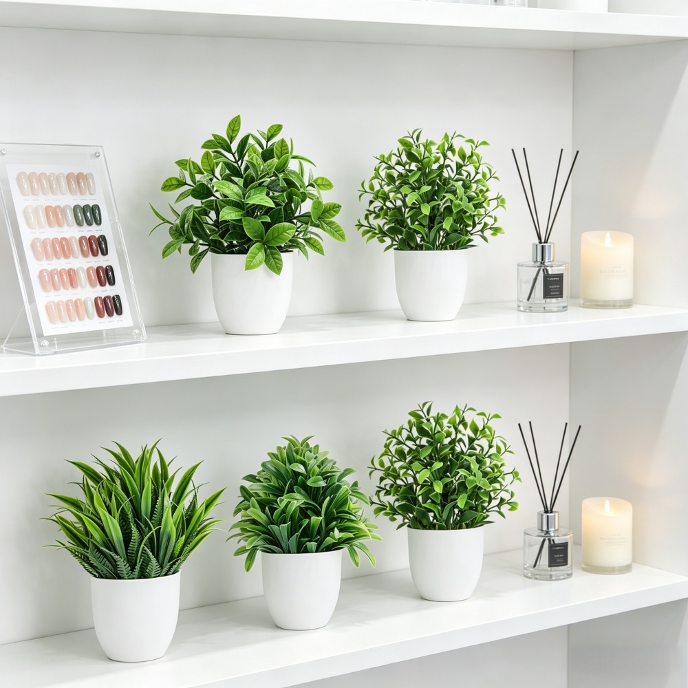 4pcs/set Mini Artificial Plant - Home Office Layout ulasan dan harga