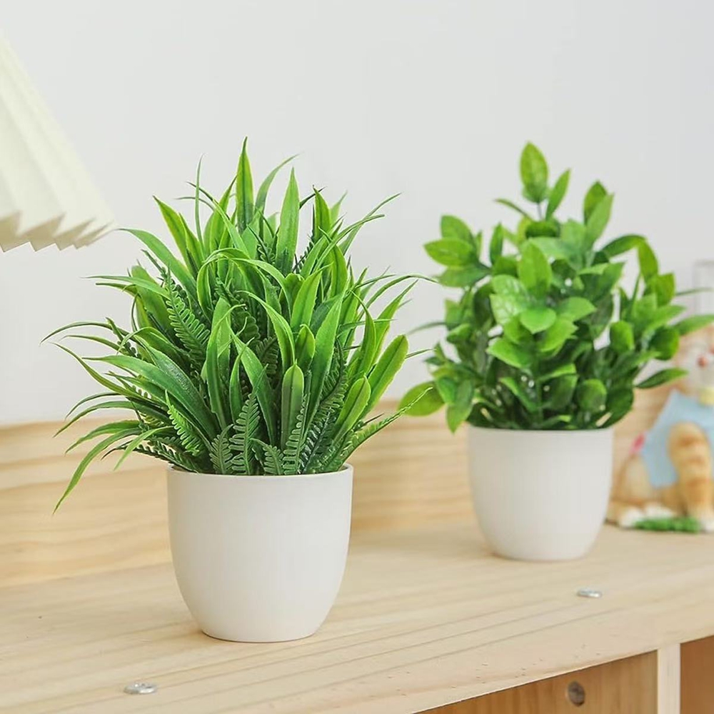 4pcs/set Mini Artificial Plant - Home Office Layout ulasan dan harga