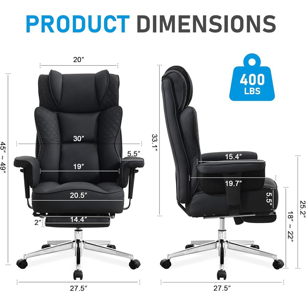 Big and Tall Oice Chair, Ergon - Ergonomic Office Chair ulasan dan harga