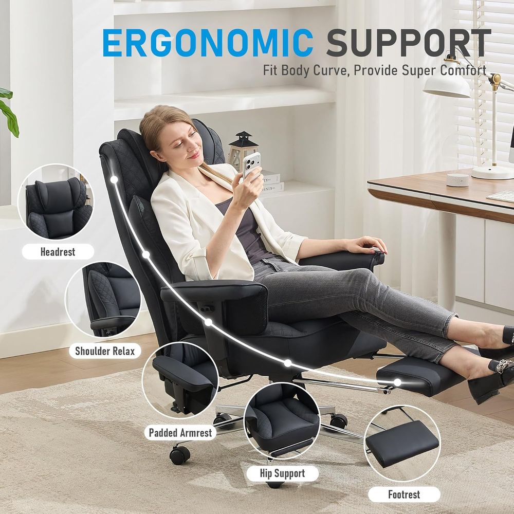 Big and Tall Oice Chair, Ergon - Ergonomic Office Chair ulasan dan harga