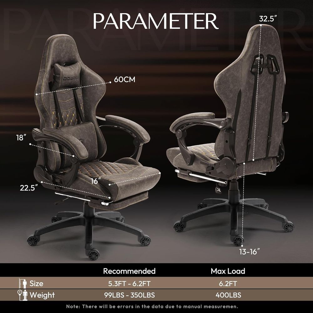Big & Tall Vintage Gaming Chai - Ergonomic Office Chair ulasan dan harga