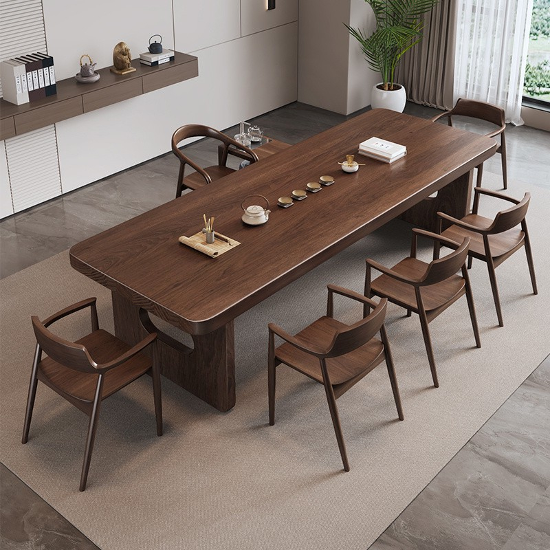 Wabi-Sabi Solid Wood Tea Table - Home Office Room Inspiration ulasan dan harga
