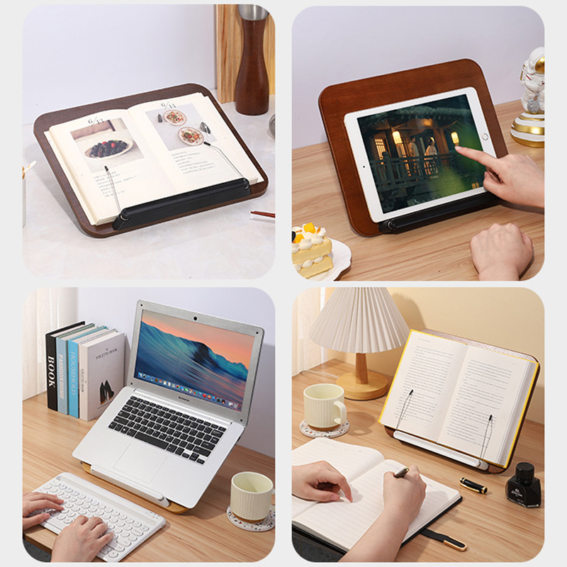 Wooden Book Stand Height Adjus - Document Holder Stand ulasan dan harga